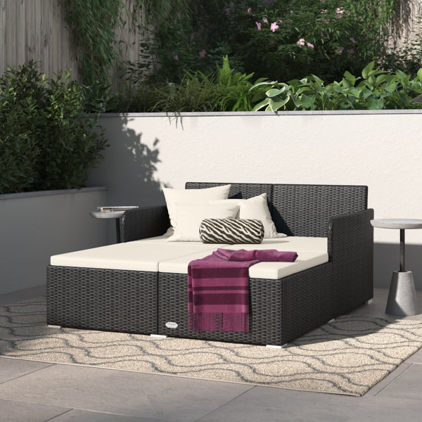 Etta Avenue™ Naomie 52'' Wide Outdoor Patio Daybed with Cushions